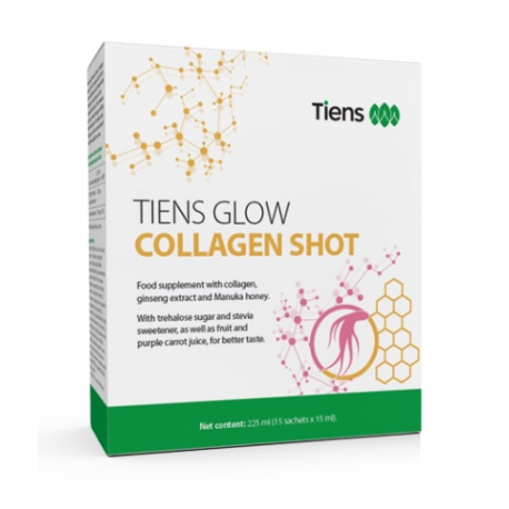 Tiens Glow collagen shot, 15 SÁČKŮ, 225 ml